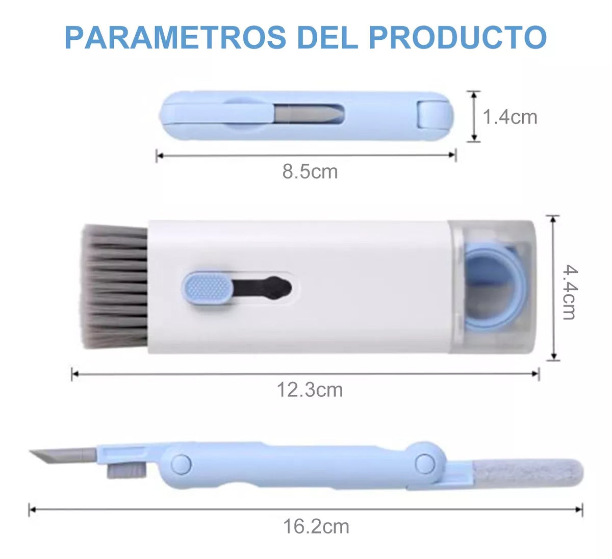 Kit limpiador 7 en 1 para Smartphone, teclados y accesorios