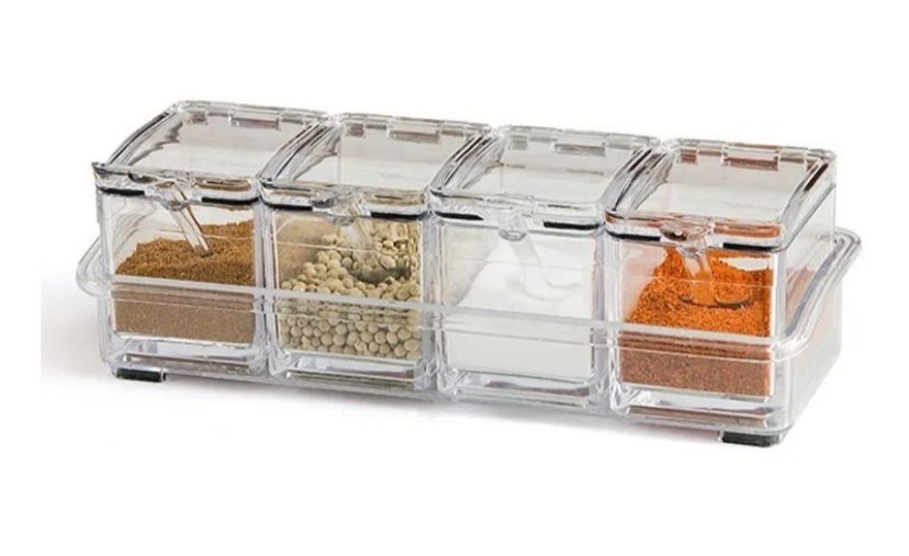 Caja condimentos acrílica